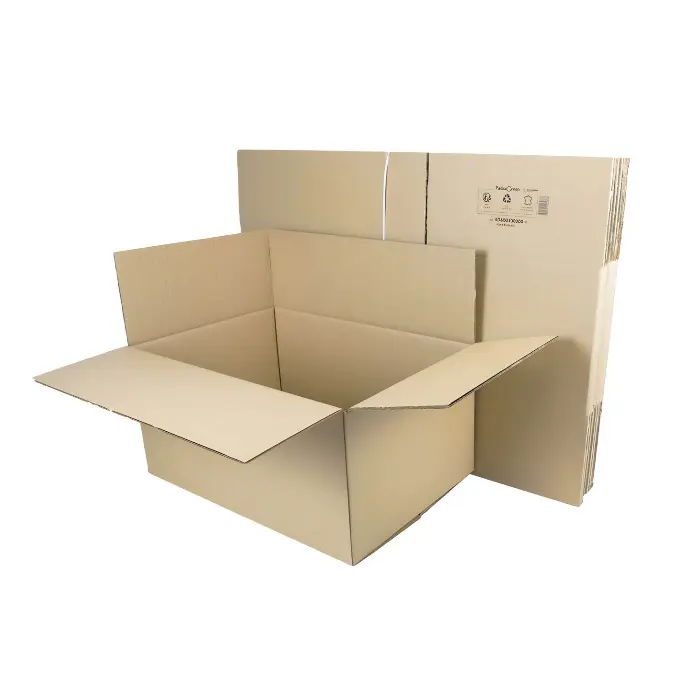 x10 Cartons à rabats double cannelure 60 x 40 x 30 cm Type caisse GALIA A9